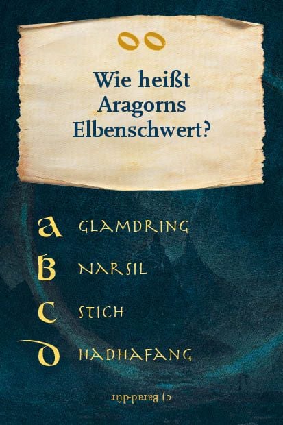 Produktbild: Kartenspiel: Das inoffizielle Quiz f&uuml;r Herr der Ringe-Fans