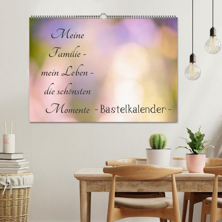 Produktbild: Meine Familie - mein Leben - die sch&ouml;nsten Momente - Bastelkalender (Wandkalender 2026 DIN A2 quer), CALVENDO Monatskalender
