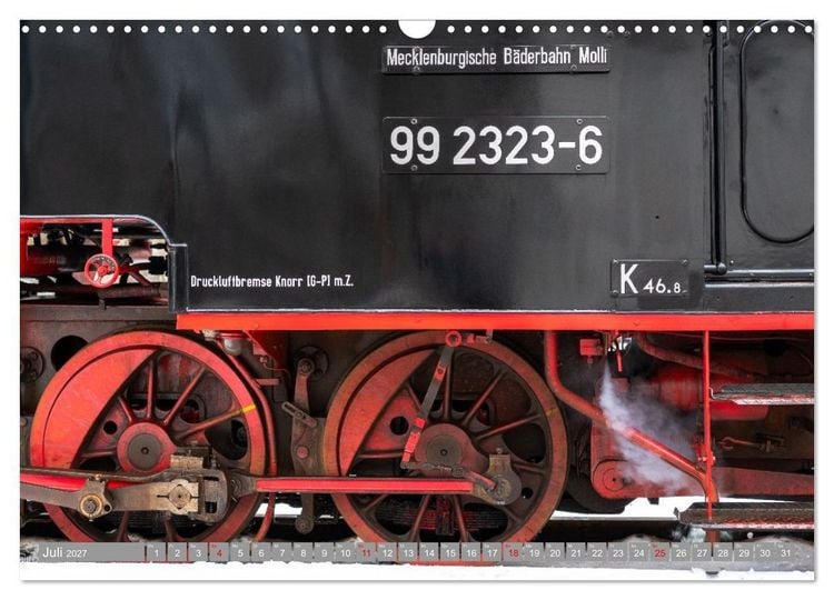 Produktbild: Molli- Mecklenburgische B&auml;derbahn (Wandkalender 2027 DIN A3 quer), CALVENDO Monatskalender