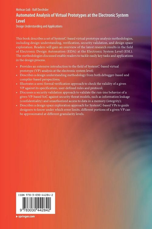 Produktbild: Automated Analysis of Virtual Prototypes at the Electronic System Level