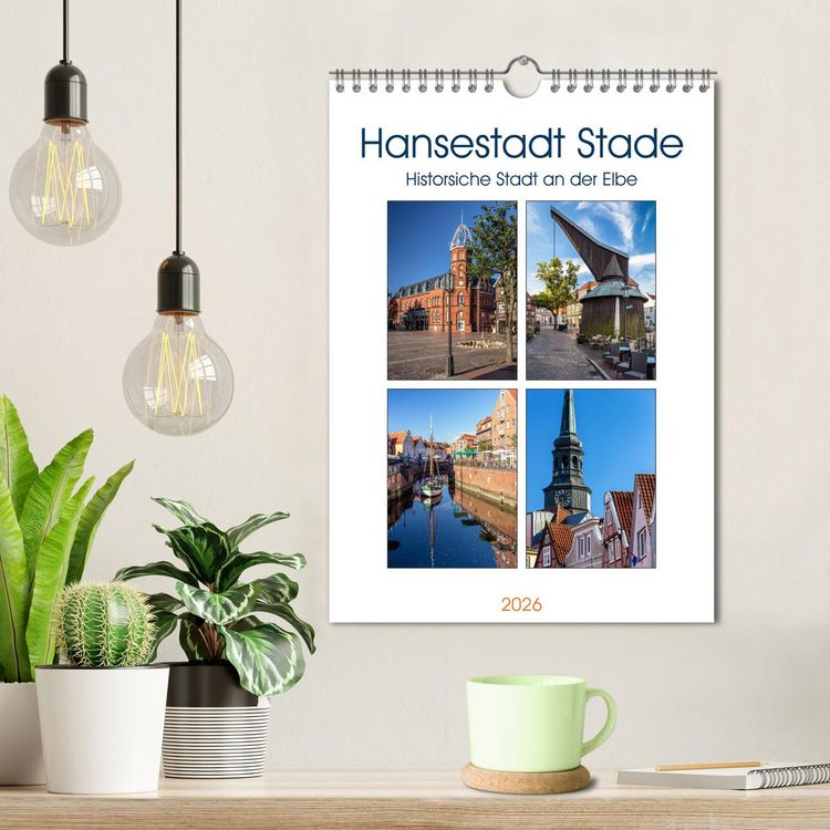 Produktbild: Hansestadt Stade - Historische Stadt an der Elbe (Wandkalender 2026 DIN A4 hoch), CALVENDO Monatskalender