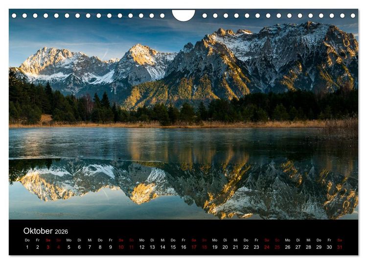Produktbild: Bayerische Landschaften (Wandkalender 2026 DIN A4 quer), CALVENDO Monatskalender