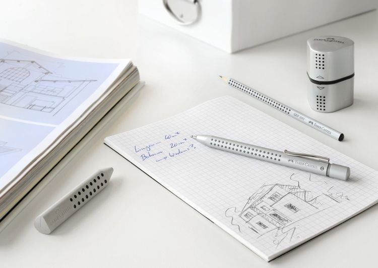 Produktbild: Faber-Castell Kugelschreiber GRIP 2011 silber