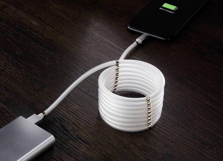 Produktbild: Renkforce USB-Kabel USB 2.0 USB-A Stecker, Apple Lightning Stecker 1.00m Wei&szlig; TO-6897012