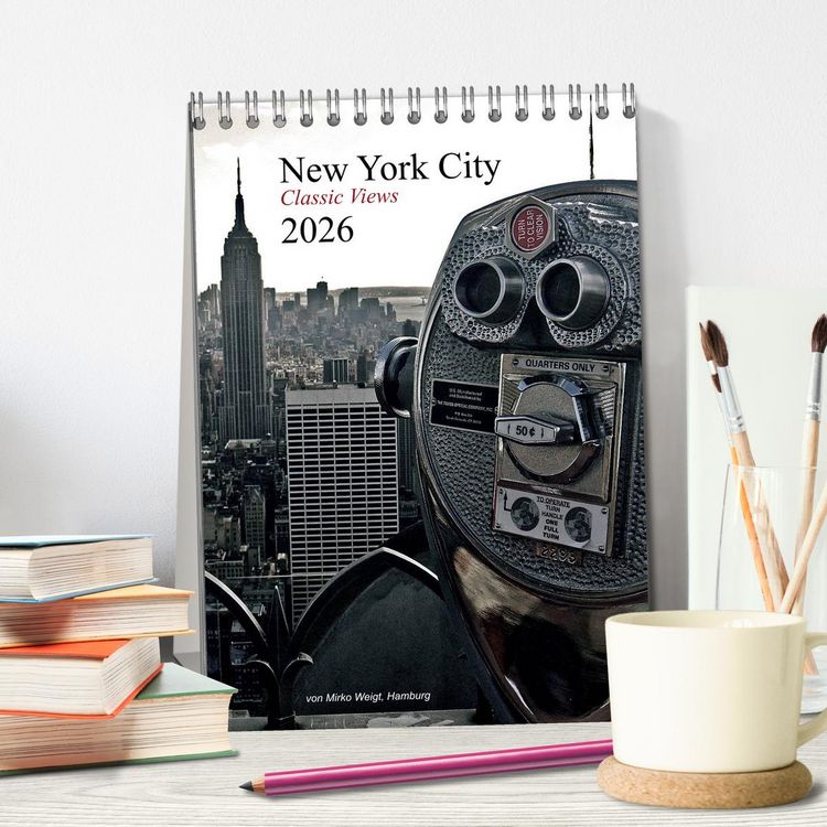Produktbild: New York City 2026 &bull; Classic Views (Tischkalender 2026 DIN A5 hoch), CALVENDO Monatskalender