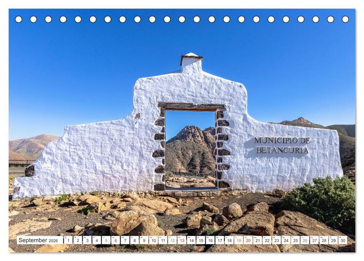 Produktbild: Fuerteventura - W&uuml;stenzauber und Meeresrauschen (Tischkalender 2026 DIN A5 quer), CALVENDO Monatskalender