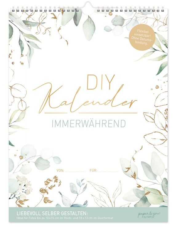 Produktbild: Bastelkalender Immerw&auml;hrend A4+