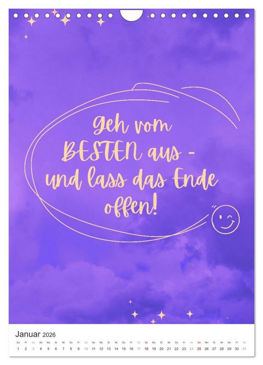 Produktbild: Freudvoll durchs Jahr! (Wandkalender 2026 DIN A4 hoch), CALVENDO Monatskalender