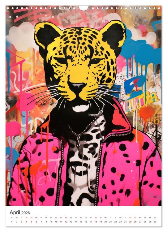 Produktbild: STREETART Neu Erleben Ein KI-Kunstkalender (Wandkalender 2026 DIN A3 hoch), CALVENDO Monatskalender