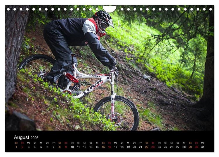Produktbild: Mountainbike Freeride Momente (Wandkalender 2026 DIN A4 quer), CALVENDO Monatskalender
