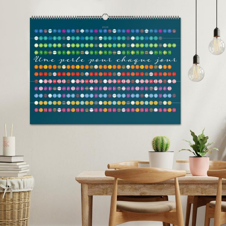 Produktbild: Une perle pour chaque jour (Calendrier mural 2026 DIN A2 vertical), CALVENDO calendrier mensuel