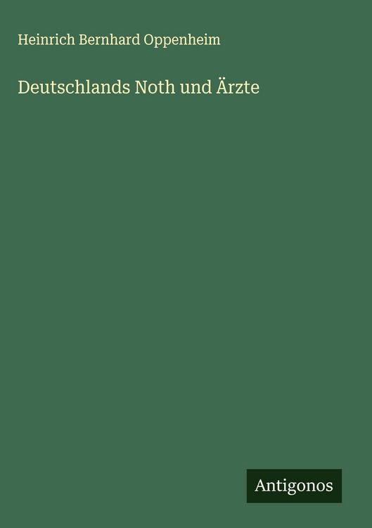Produktbild: Deutschlands Noth und &Auml;rzte
