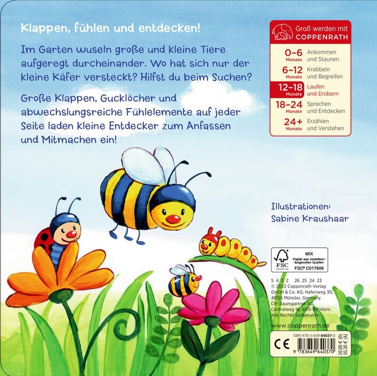 Produktbild: Mein erstes Gucklock-F&uuml;hlbuch: Kleiner K&auml;fer, wo bist du?