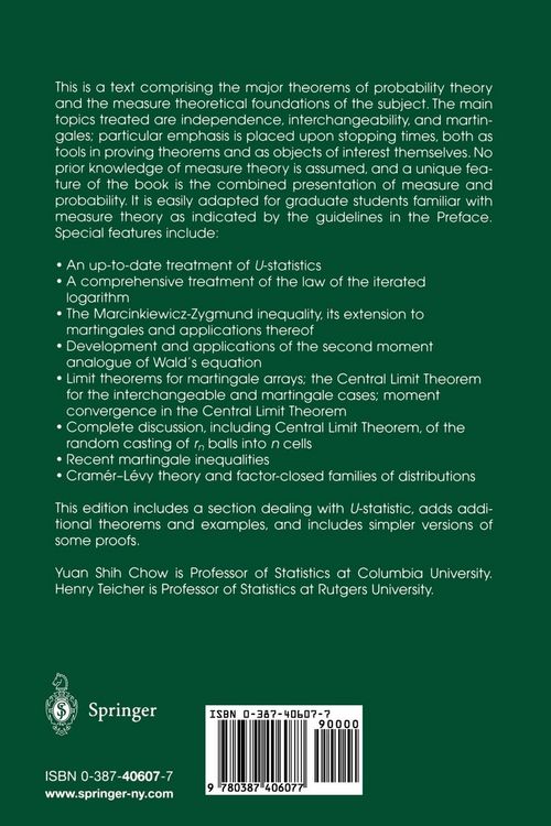 Produktbild: Probability Theory