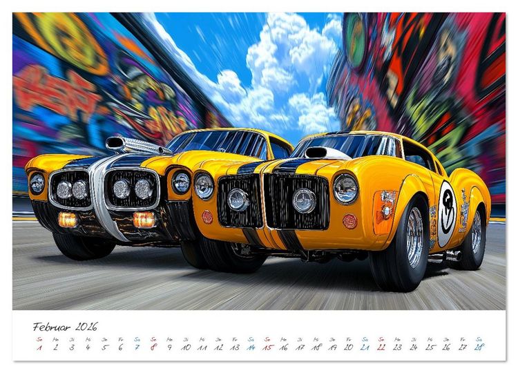 Produktbild: Coole Flitzer (Wandkalender 2026 DIN A3 quer), CALVENDO Monatskalender