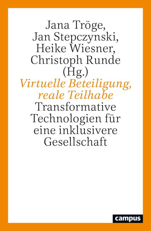Produktbild: Virtuelle Beteiligung, reale Teilhabe