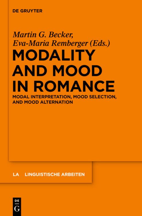 Produktbild: Modality and Mood in Romance
