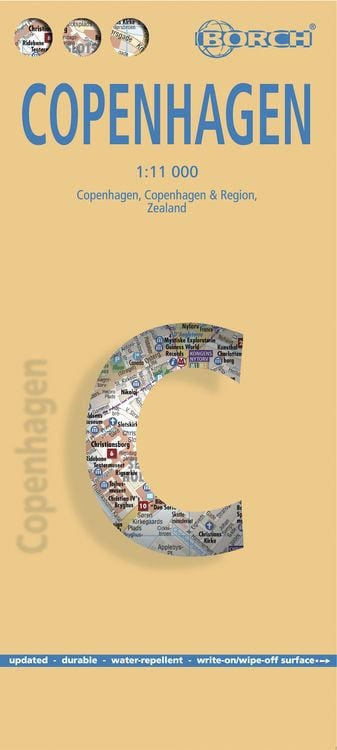 Produktbild: Copenhagen, Kopenhagen, Borch Map