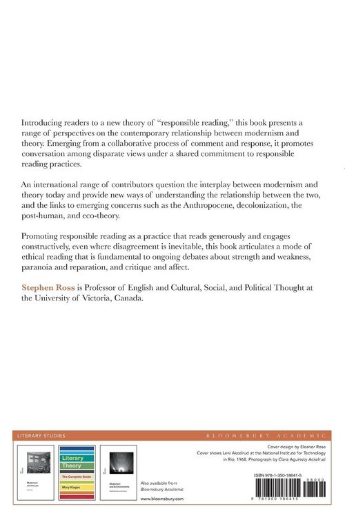 Produktbild: Modernism, Theory, and Responsible Reading