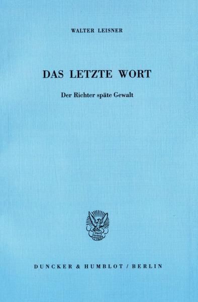 Produktbild: Das letzte Wort.