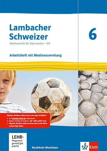 Produktbild: Lambacher Schweizer Mathematik 6 - G9. Arbeitsheft plus Lösungsheft und Lernsoftware Klasse 6. Ausgabe Nordrhein-Westfalen