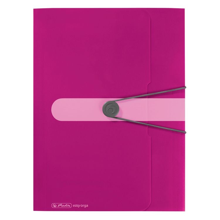Herlitz Gummizugmappe PP A4, Opak Beere
