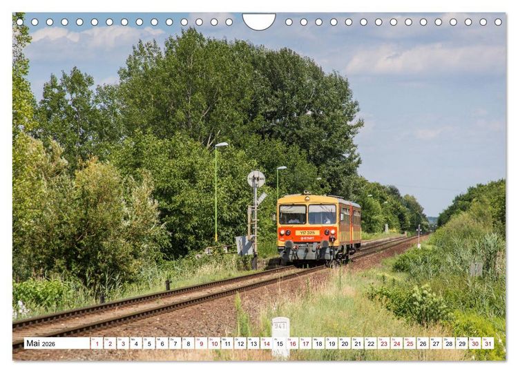 Produktbild: Eisenbahn in Ungarn (Wandkalender 2026 DIN A4 quer), CALVENDO Monatskalender