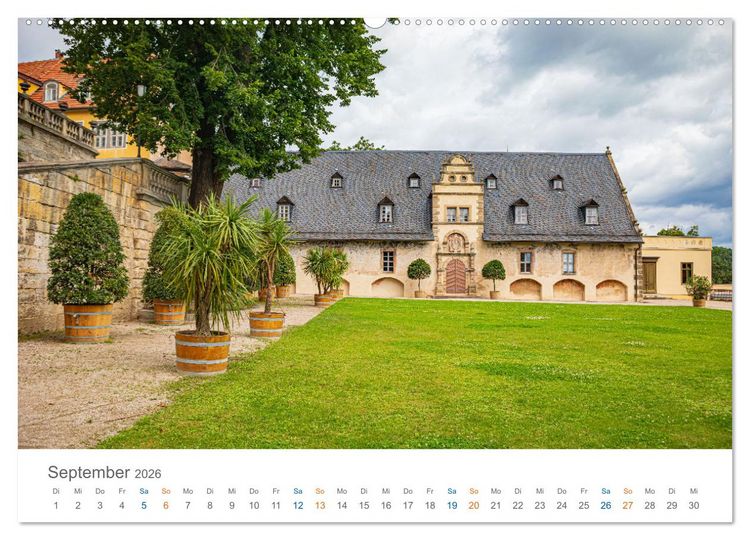 Produktbild: Rudolstadt - im Tal der Saale (hochwertiger Premium Wandkalender 2026 DIN A2 quer), Kunstdruck in Hochglanz