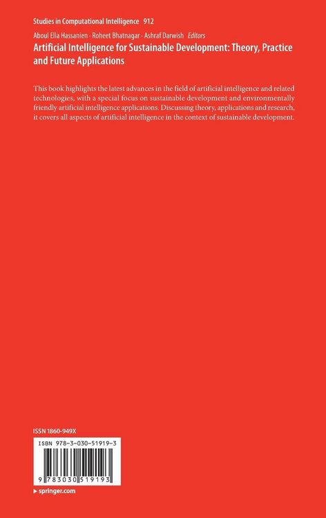 Produktbild: Artificial Intelligence for Sustainable Development: Theory, Practice and Future Applications