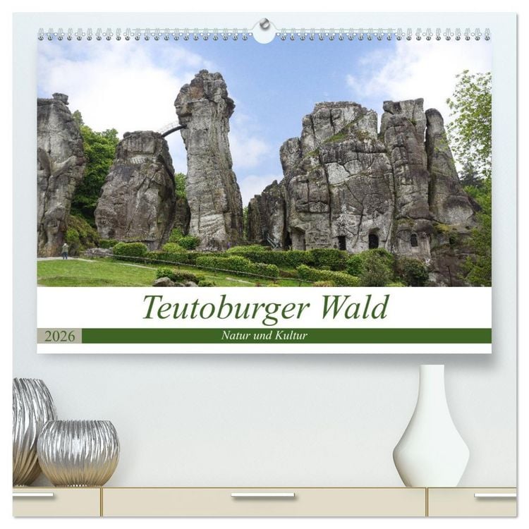 Produktbild: Teutoburger Wald - Natur und Kultur (hochwertiger Premium Wandkalender 2026 DIN A2 quer), Kunstdruck in Hochglanz