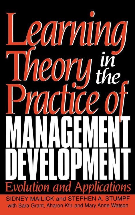 Produktbild: Learning Theory in the Practice of Management Development