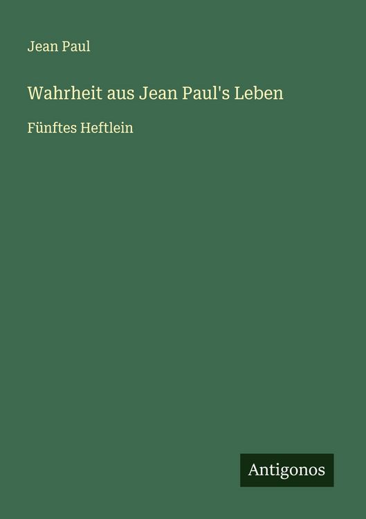 Produktbild: Wahrheit aus Jean Paul's Leben