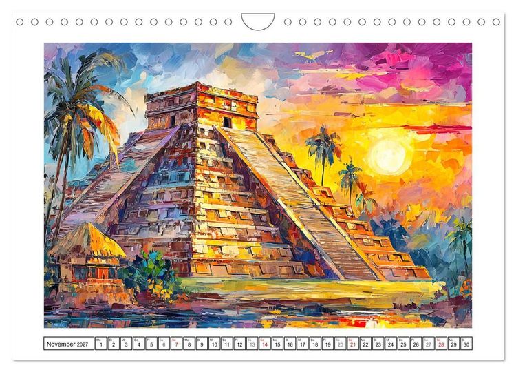 Produktbild: Magisches Mexiko. Leuchtende Impressionen (Wandkalender 2027 DIN A4 quer), CALVENDO Monatskalender