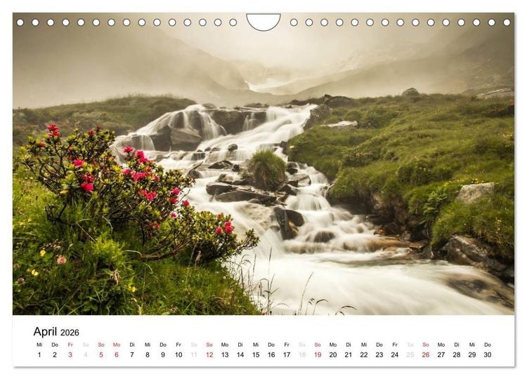 Produktbild: Bergpixel "kreuz und quer durch die Alpen" (Wandkalender 2026 DIN A4 quer), CALVENDO Monatskalender