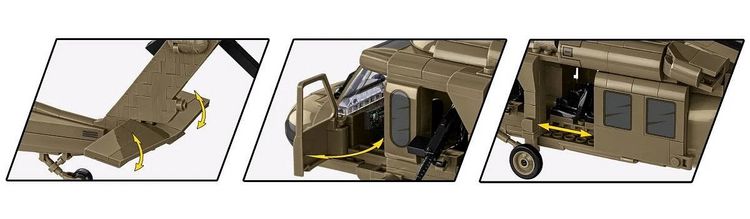 Maquette Hélicoptère Cobi Sikorsky UH-60 Black Hawk – Échelle 1:32, Kit Non Assemblé (5906)