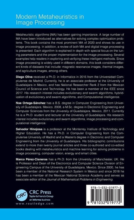 Produktbild: Modern Metaheuristics in Image Processing