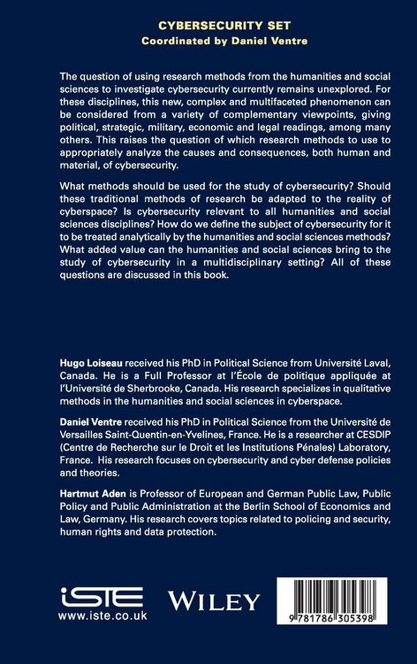 Produktbild: Cybersecurity in Humanities and Social Sciences