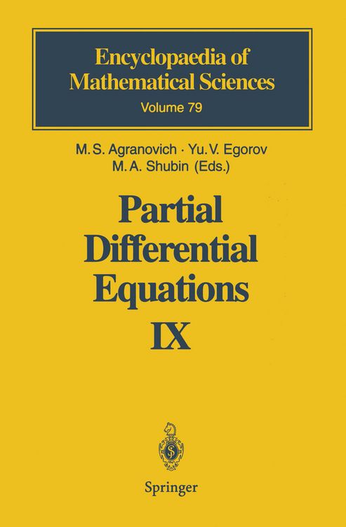 Produktbild: Partial Differential Equations IX