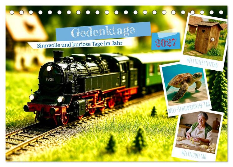 Produktbild: Gedenktage 2027. Sinnvolle und kuriose Tage im Jahr (Tischkalender 2027 DIN A5 quer), CALVENDO Monatskalender