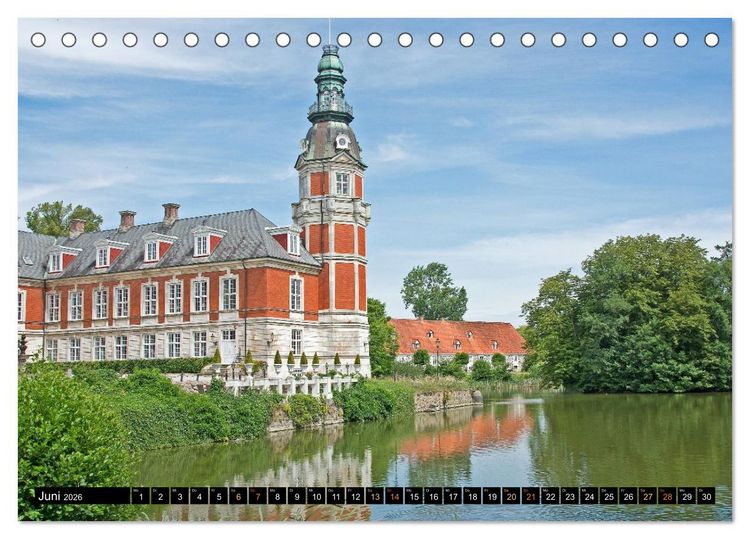 Produktbild: Schl&ouml;sser in D&auml;nemark (Tischkalender 2026 DIN A5 quer), CALVENDO Monatskalender
