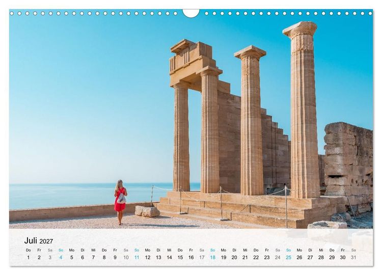 Produktbild: Rhodos - Die Highlights der Insel (Wandkalender 2027 DIN A3 quer), CALVENDO Monatskalender