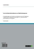 Produktbild: Von der Motivationstheorie zur Motivationspraxis