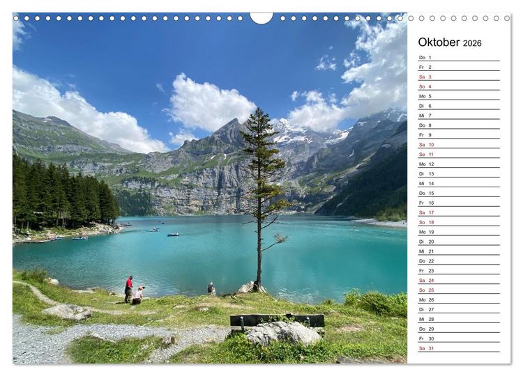 Produktbild: Alpenauszeit - Bergmomente f&uuml;rs Herz (Wandkalender 2026 DIN A3 quer), CALVENDO Monatskalender