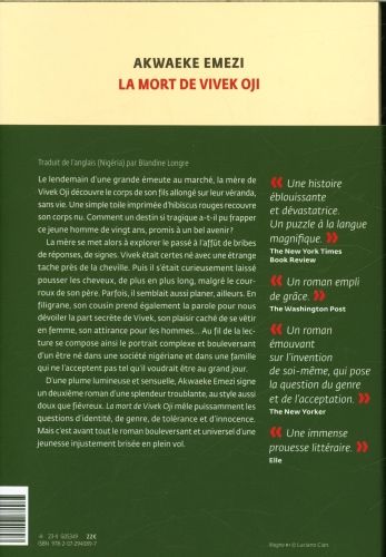 Produktbild: La mort de Vivek Oji