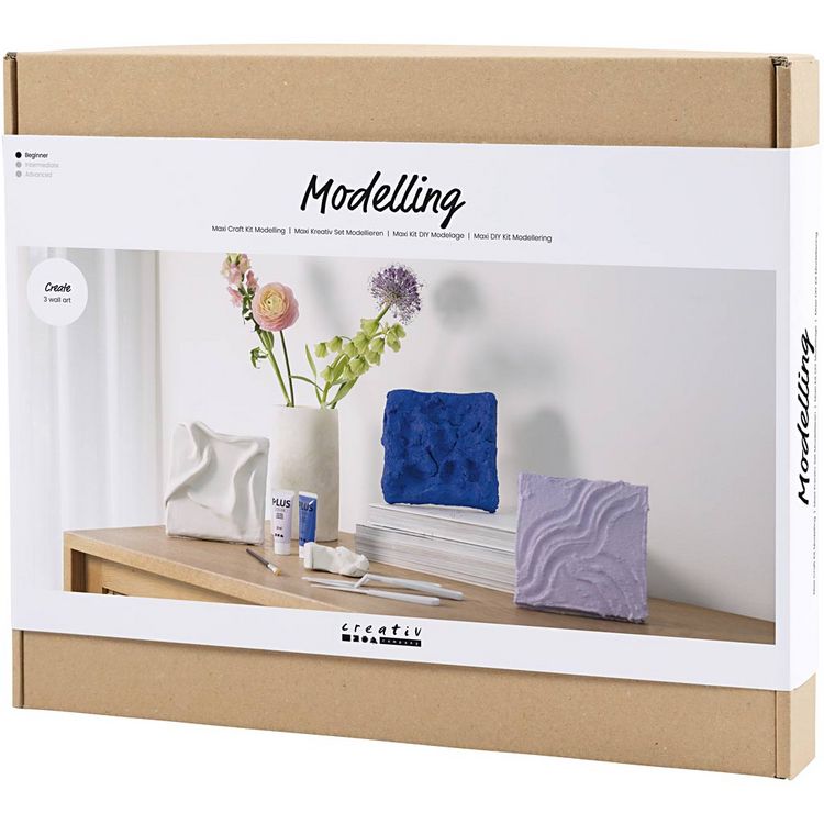 Produktbild: Creativ Company DIY Sets Modellieren Maxi Kreativ Set Modellieren, Wandschmuck, Kreativ Box