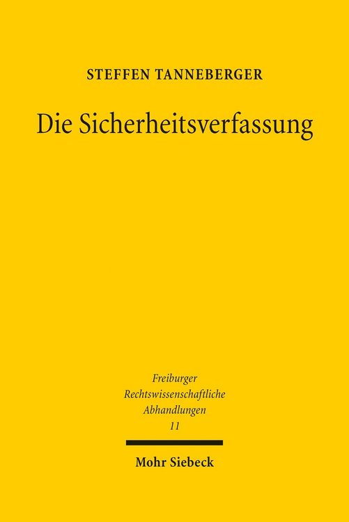 Produktbild: Die Sicherheitsverfassung