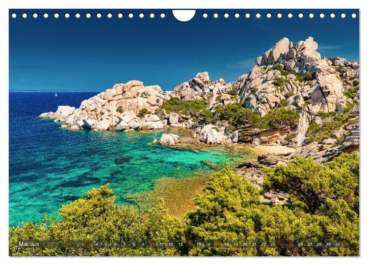 Produktbild: Sardinien - Karibik des Mittelmeers (Wandkalender 2026 DIN A4 quer), CALVENDO Monatskalender