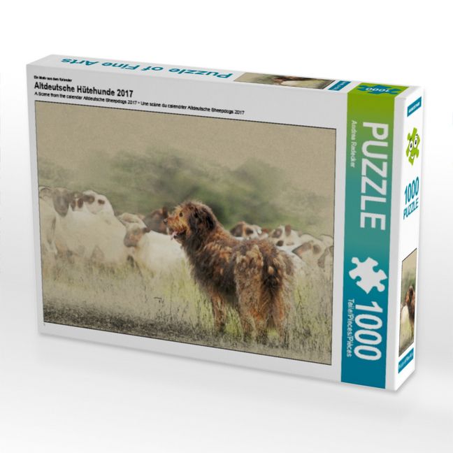 Produktbild: CALVENDO Puzzle Ein Motiv aus dem Kalender Altdeutsche H&uuml;tehunde 2017 | 1000 Teile Lege-Gr&ouml;&szlig;e 64x48cm Foto-Puzzle f&uuml;r gl&uuml;ckliche Stunden