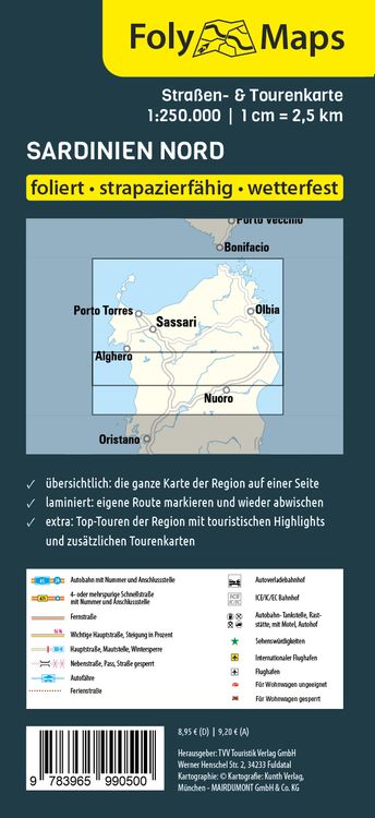 Produktbild: FolyMaps Sardinien Nord