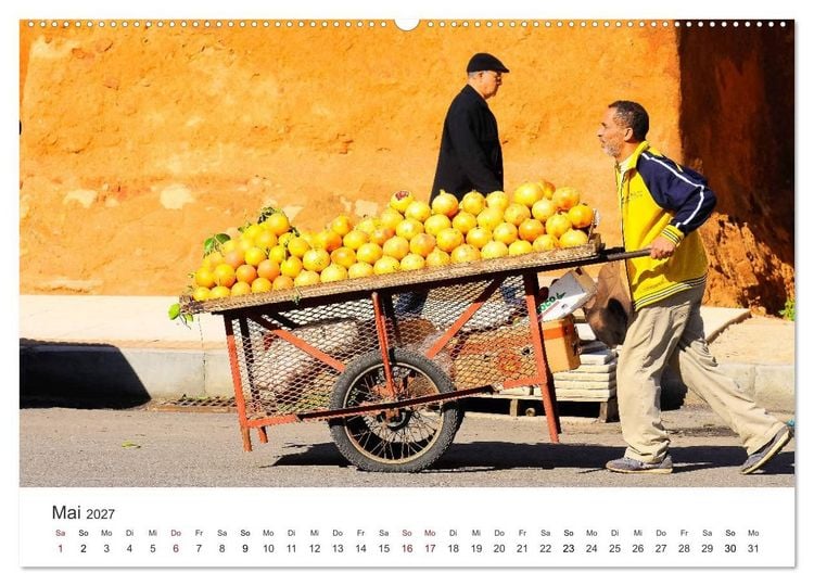 Produktbild: Das farbenfrohe Marokko (hochwertiger Premium Wandkalender 2027 DIN A2 quer), Kunstdruck in Hochglanz